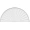 Ekena Millwork Half Round Sunburst Architectural Grade PVC Pediment, 70"W x 35"H x 2"P PEDPS070X350HRO01 - alternate 4
